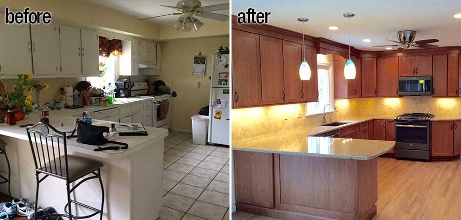 Washingtonville Cape Cod kitchen remodel before and after
